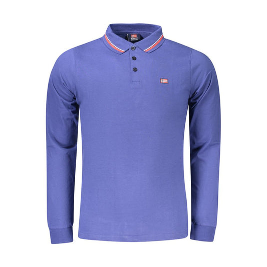 Norway 1963 Blue Cotton Men Polo Shirt