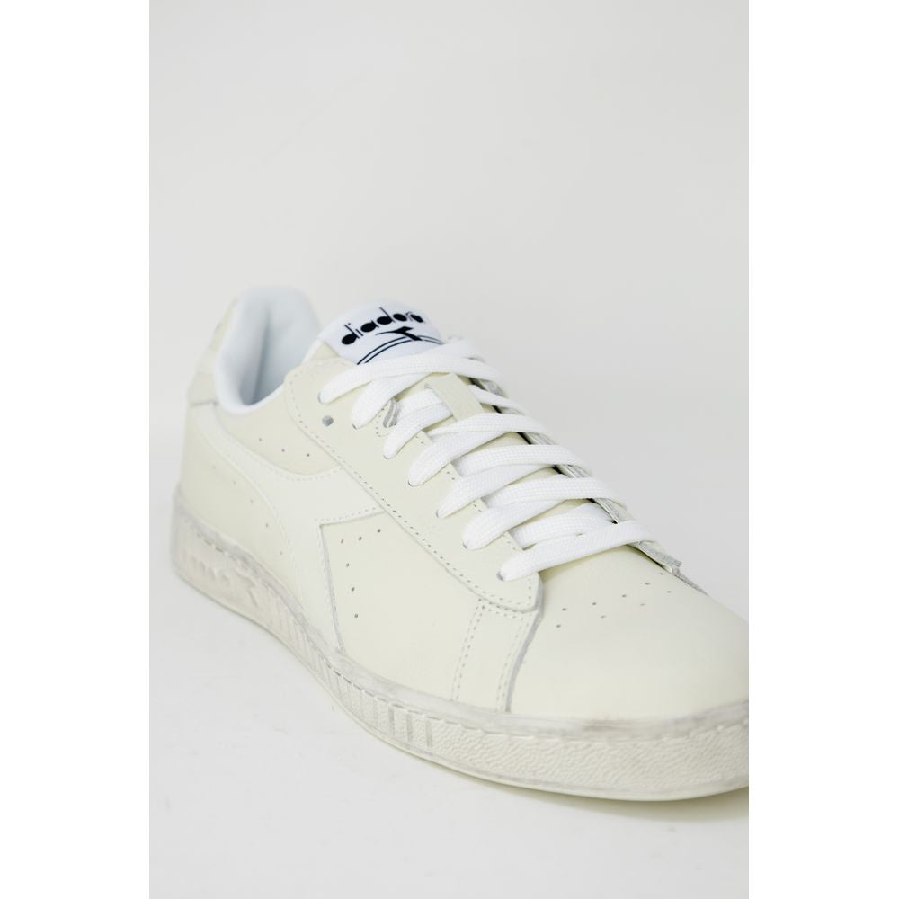 Diadora White Synthetic Leather Sneaker