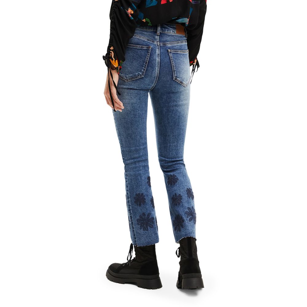 Desigual Blue Cotton Jeans & Pant