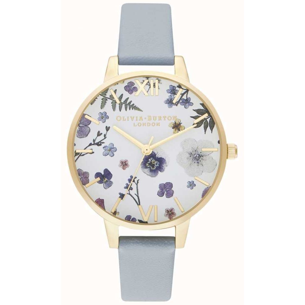 Olivia Burton Blue Synthetic Leather Watch