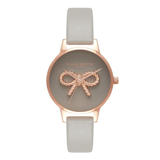 Olivia Burton Gray Leather Leather Watch