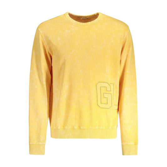 Guess Jeans Yellow Cotton Men Sweater