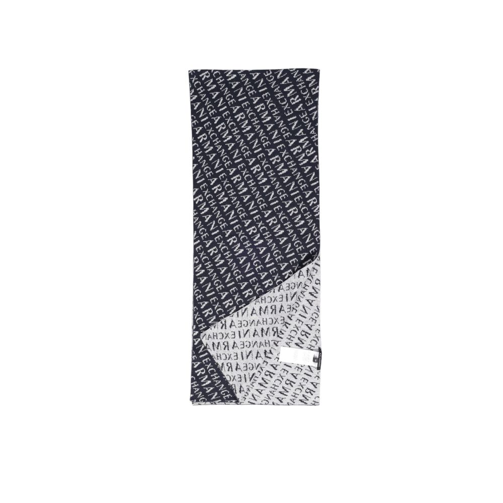 Armani Exchange Blue Polyamide Scarf