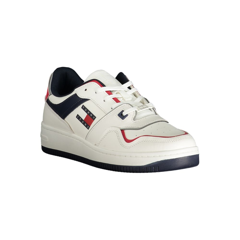 Tommy Hilfiger White Leather Men Sneaker