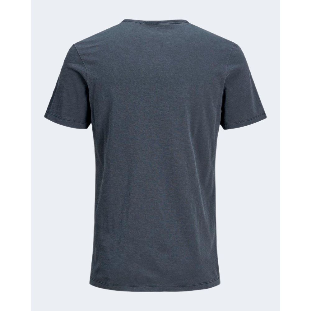 Jack Jones Light Blue Flamed Cotton T-Shirt