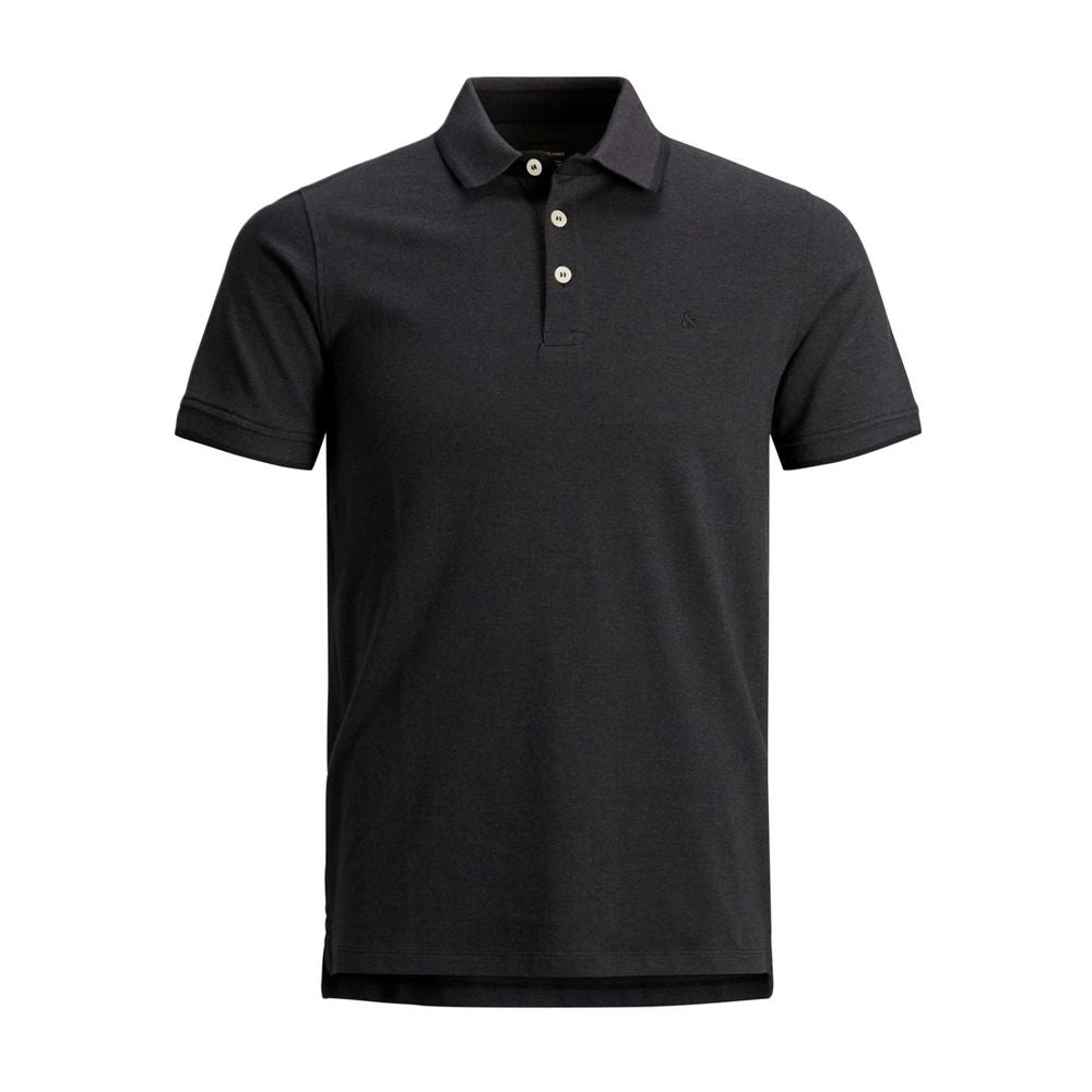 Jack Jones Gray Cotton Polo Shirt