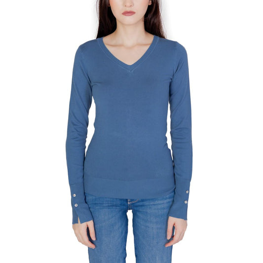 Guess Blue Cotton Tops & T-Shirt