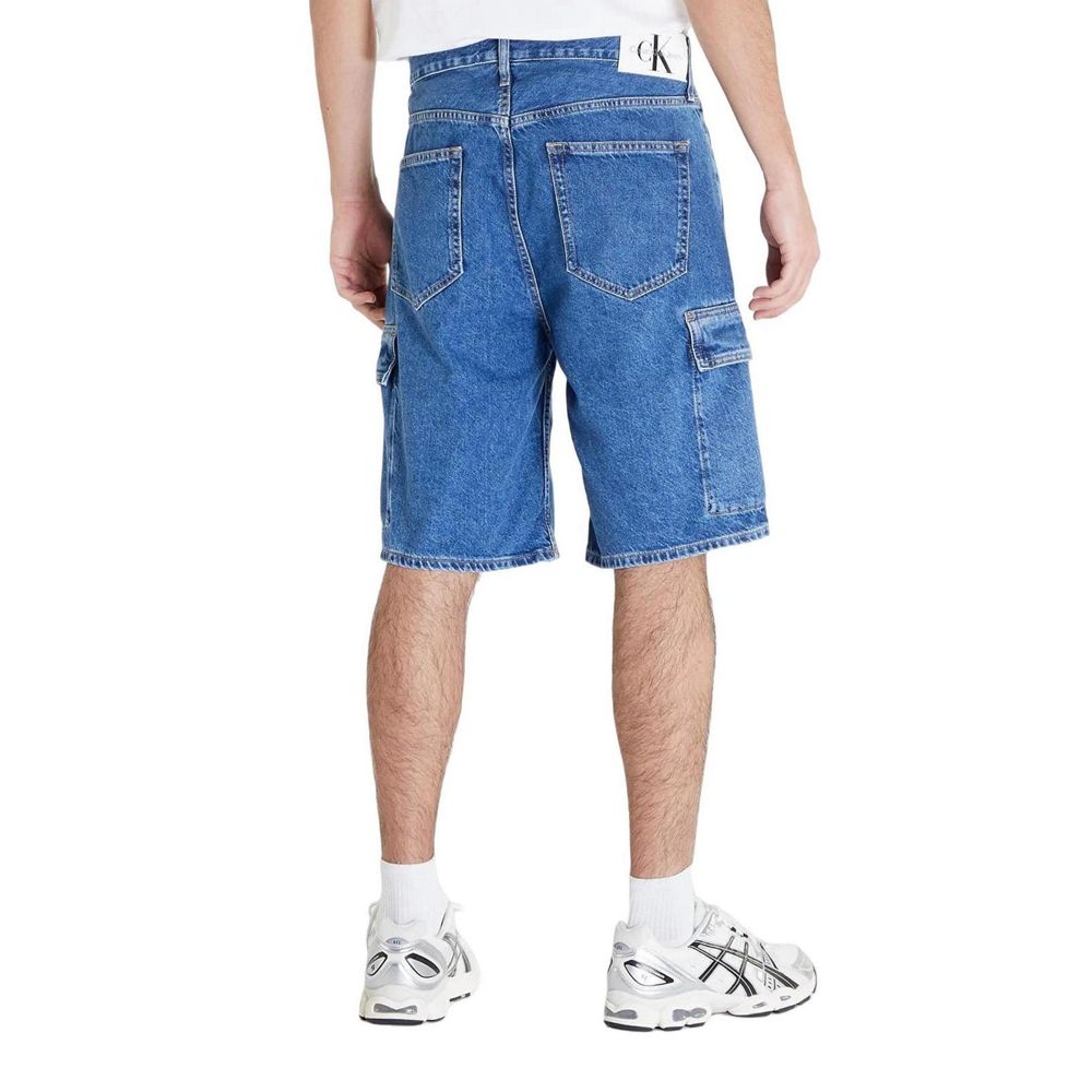 Calvin Klein Jeans Blue Cotton Short