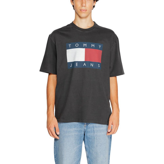 Tommy Hilfiger Jeans Black Cotton T-Shirt