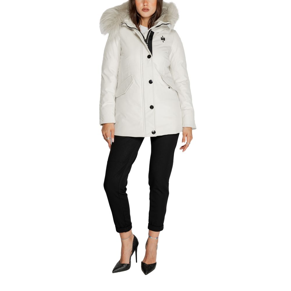 Blauer White Polyester Jackets & Coat