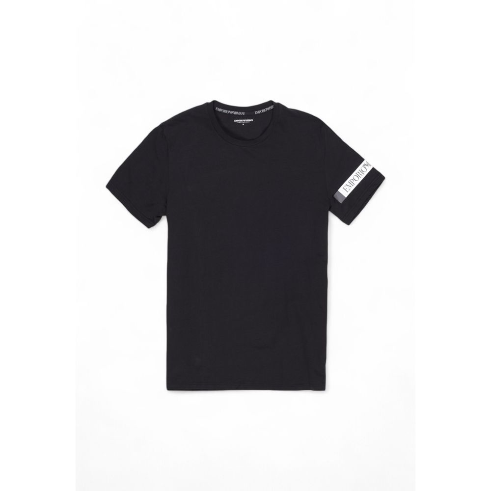 Emporio Armani Underwear Black Cotton T-Shirt