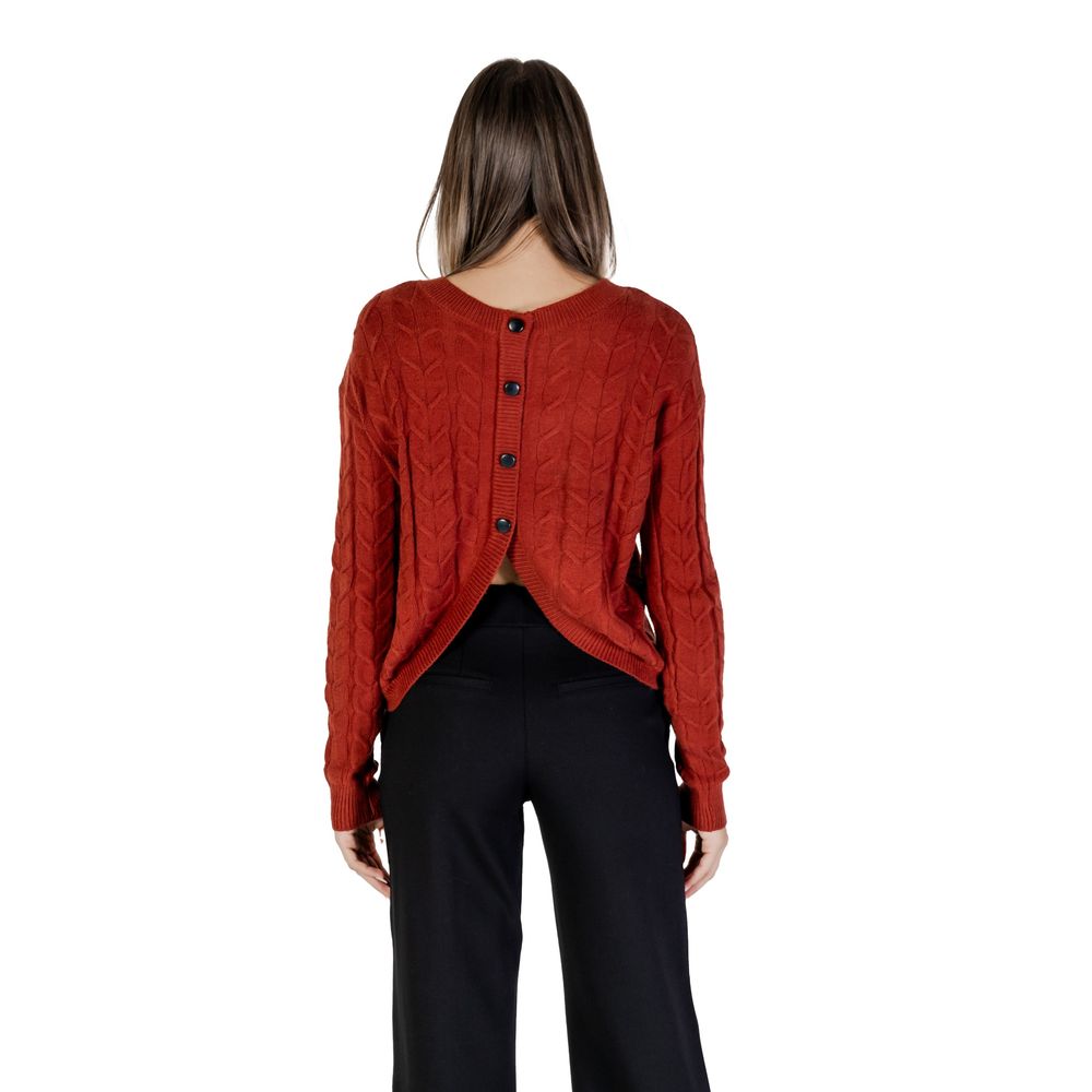 Vero Moda Red Viscose Sweater