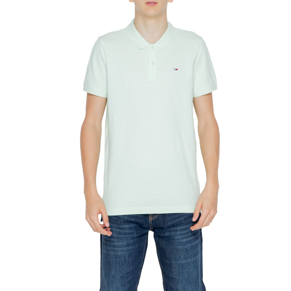 Tommy Hilfiger Jeans Green Cotton Polo Shirt