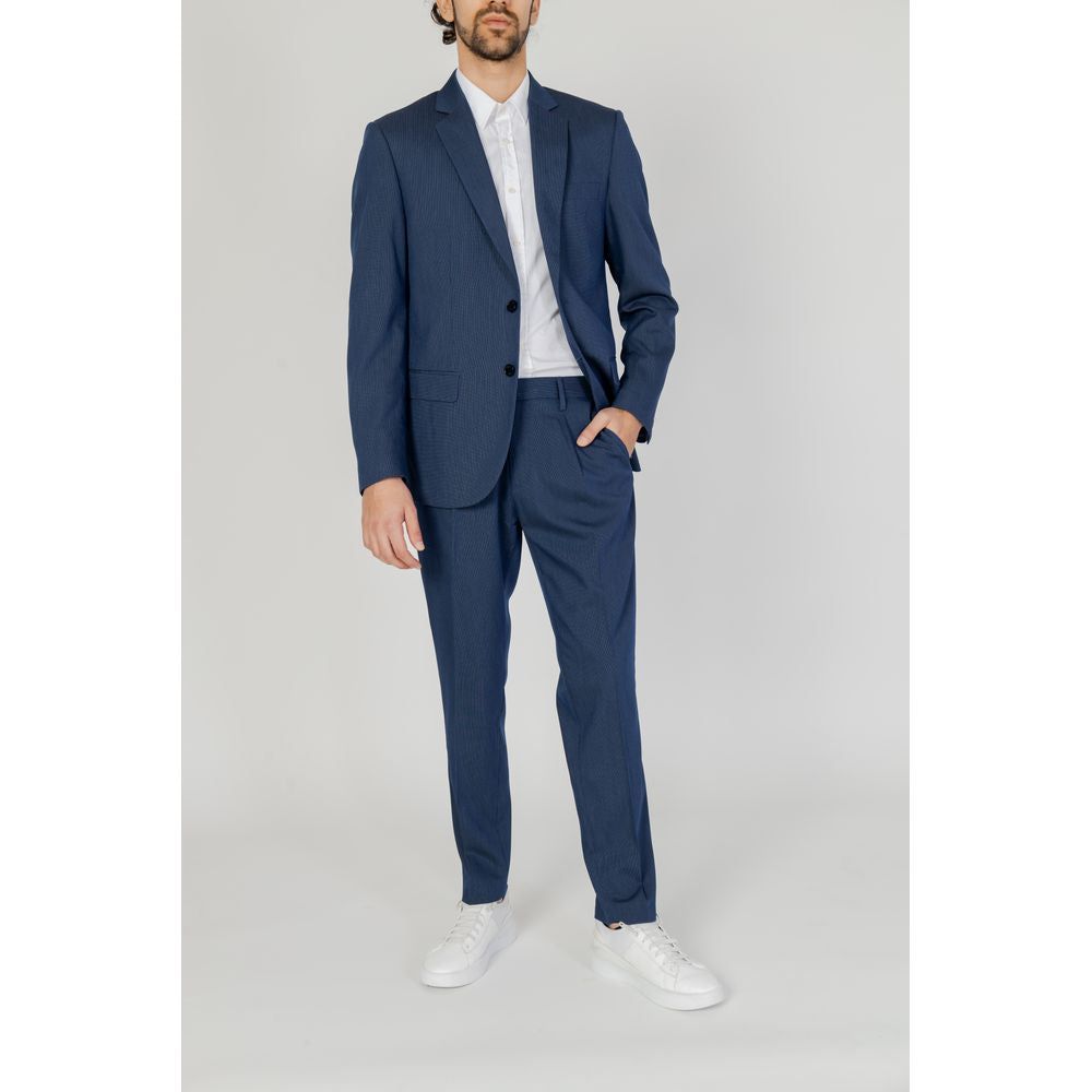 Antony Morato Blue Polyester Suit