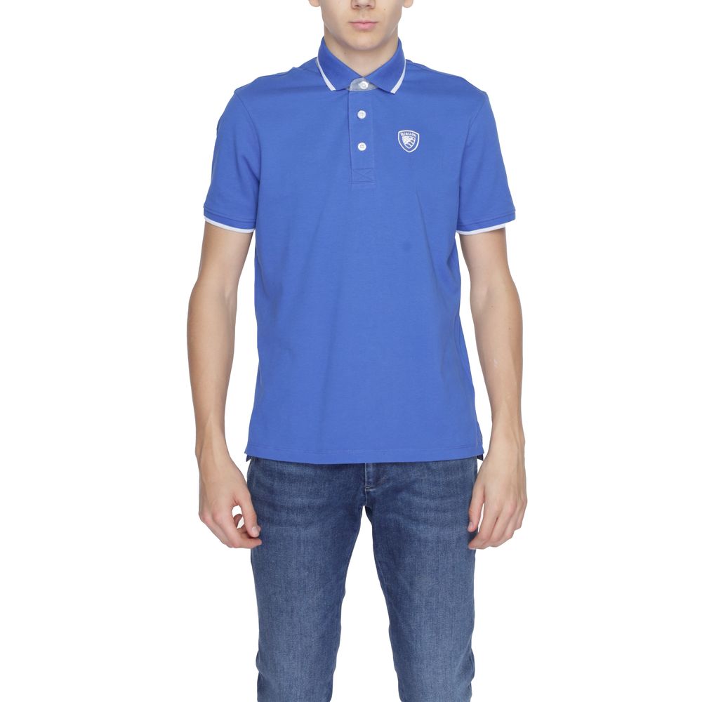 Blauer Blue Cotton Polo Shirt