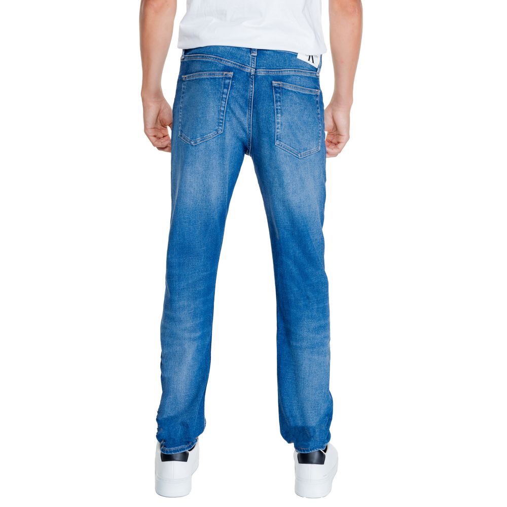 Calvin Klein Jeans Blue Cotton Rigenerato Jeans & Pant