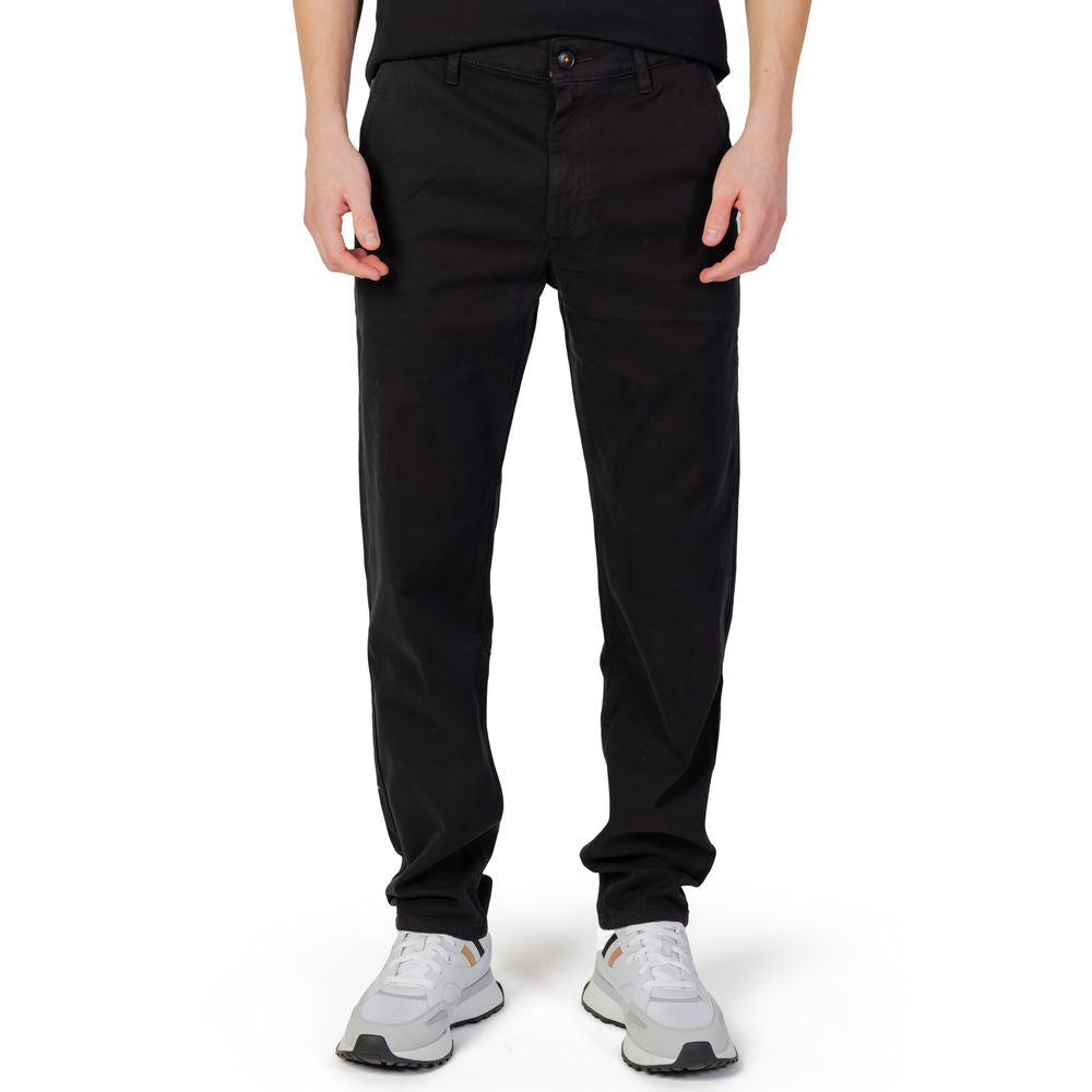 Hugo Boss Black Cotton Jeans & Pant