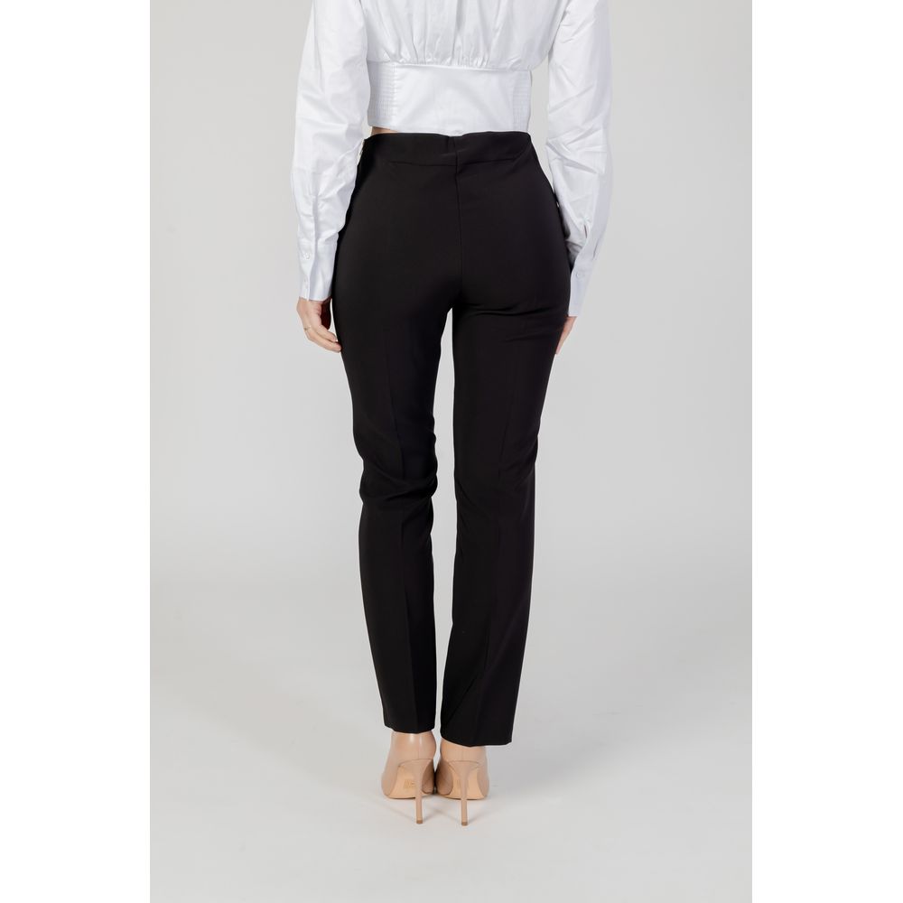 Sandro Ferrone Black Polyester Jeans & Pant