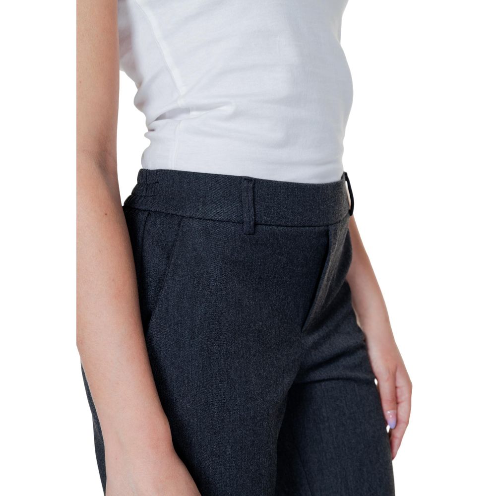 Vero Moda Gray Polyester Jeans & Pant