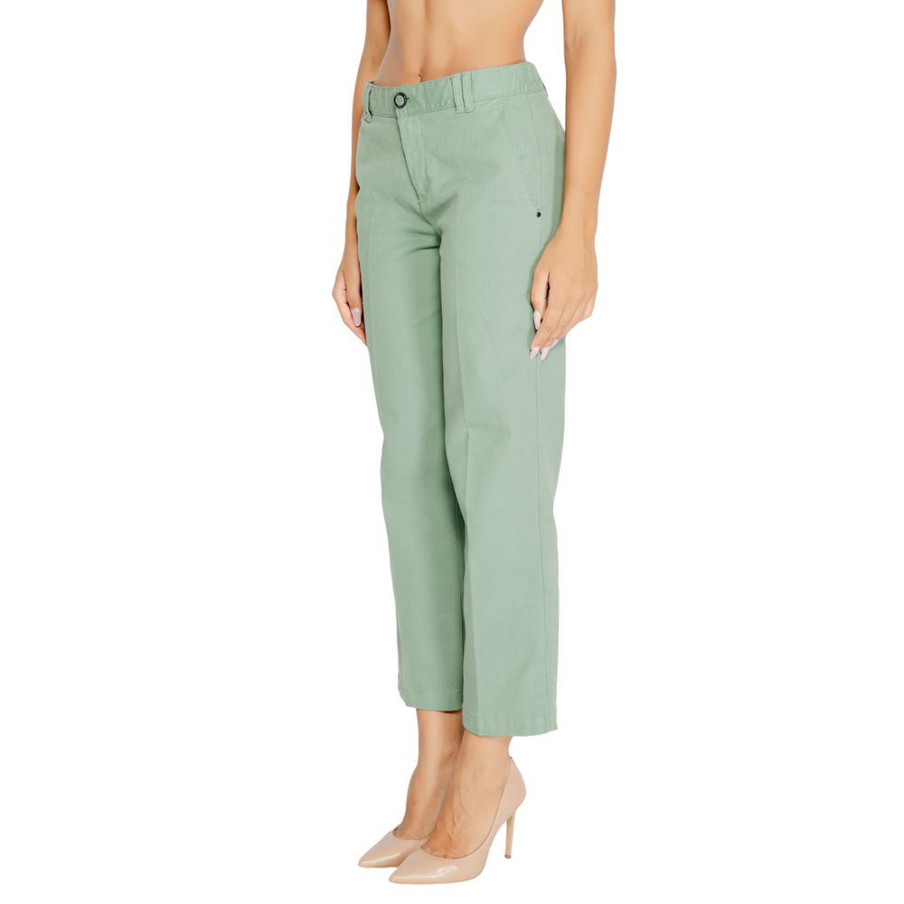 Street One Turquoise Cotton Jeans & Pant