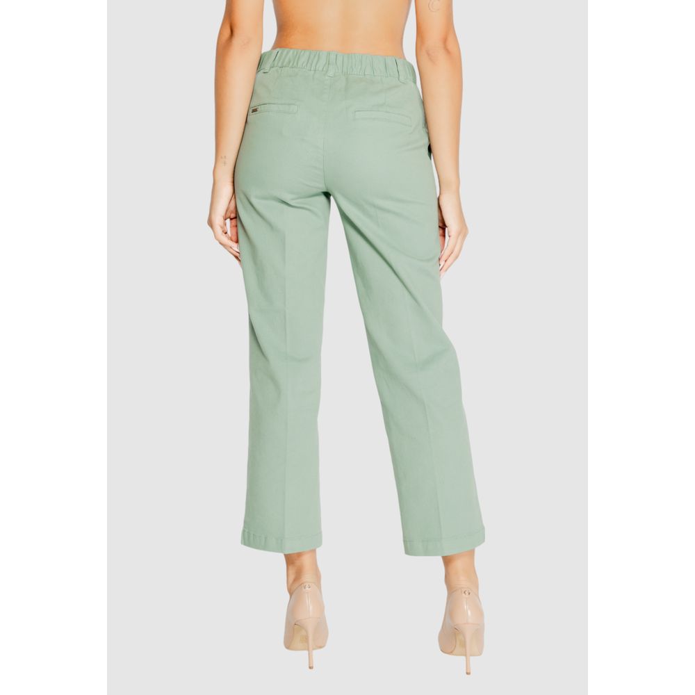 Street One Turquoise Cotton Jeans & Pant