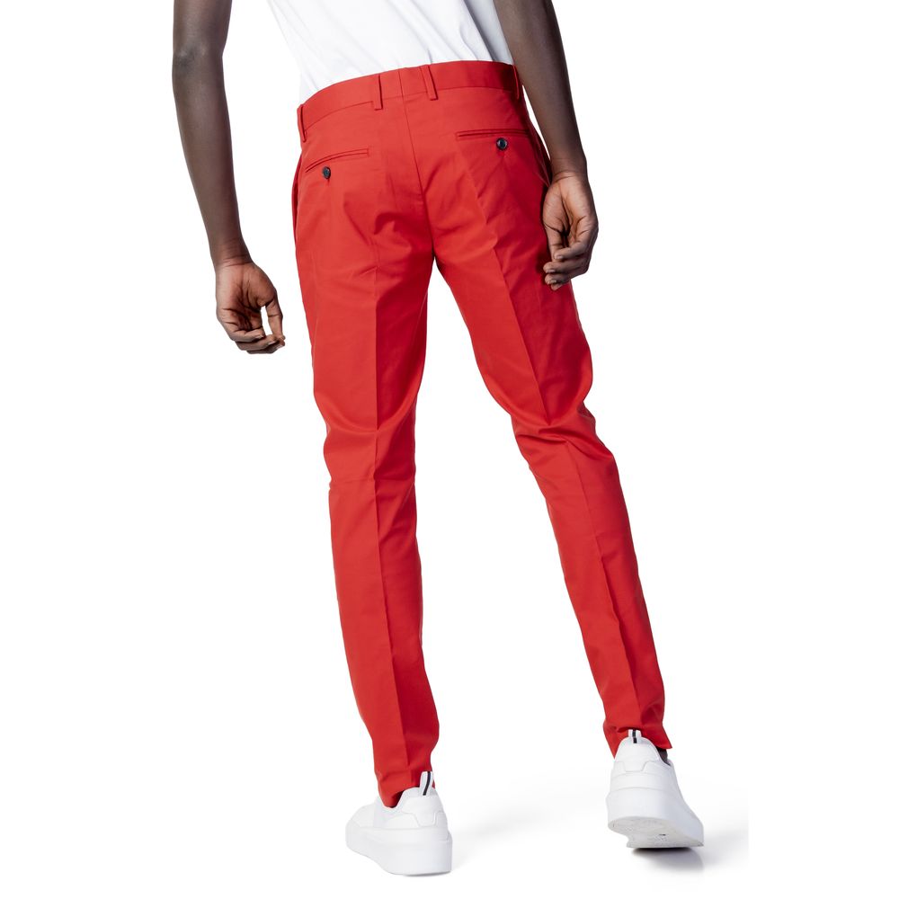 Antony Morato Red Cotton Jeans & Pant