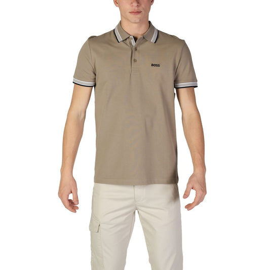 Hugo Boss Gray Cotton Polo Shirt