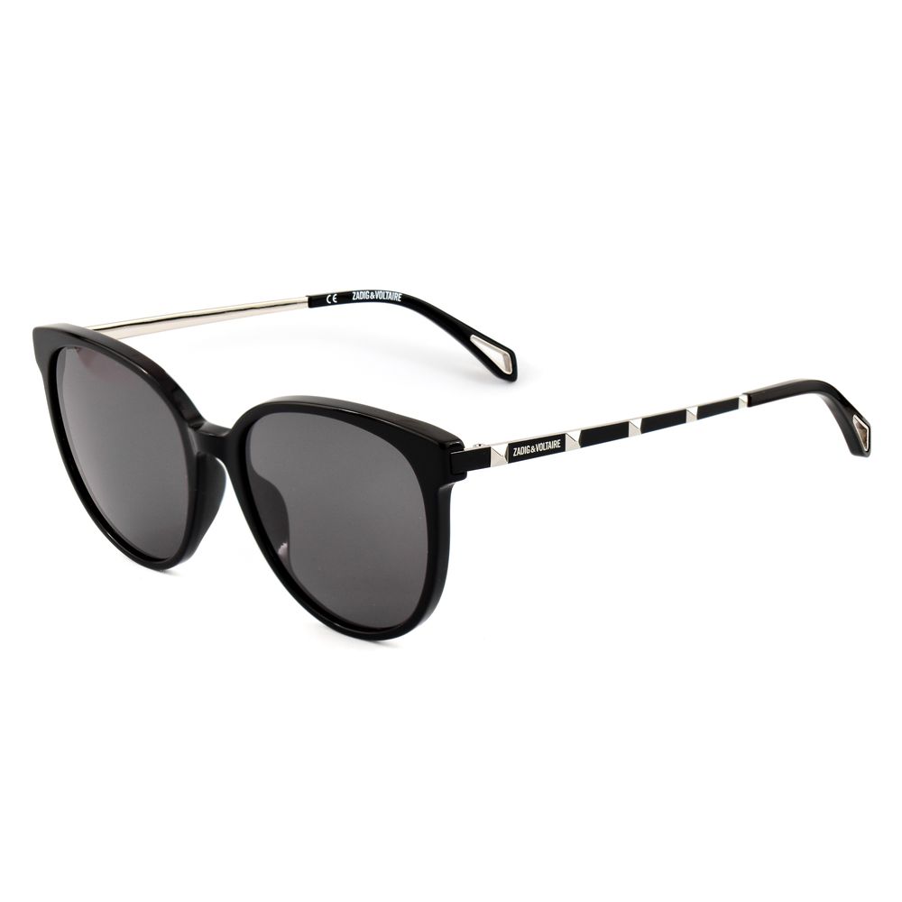 Zadig & Voltaire Black Acetate Sunglasses