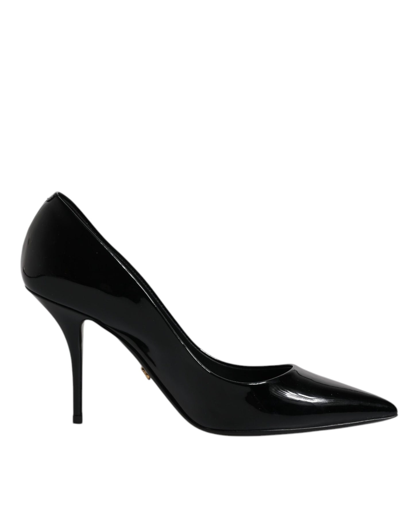 Dolce & Gabbana Black Patent Leather High Heels Pumps Shoes