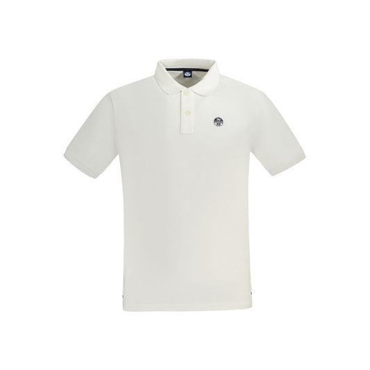 North Sails White Cotton Men Polo Shirt