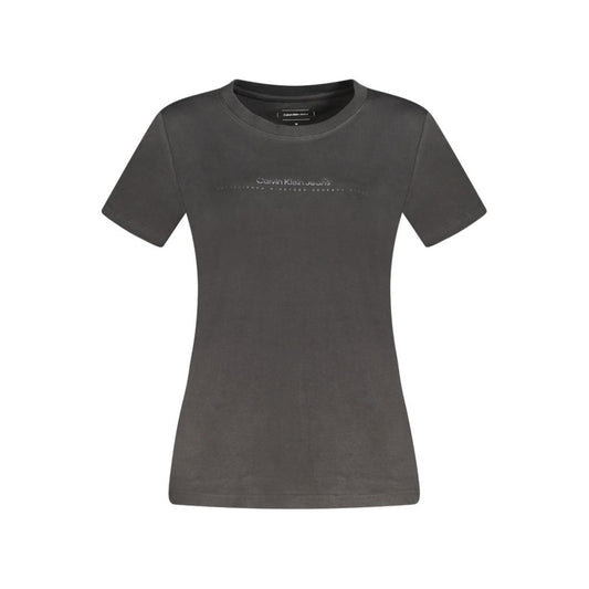 Calvin Klein Black Cotton Women TShirt