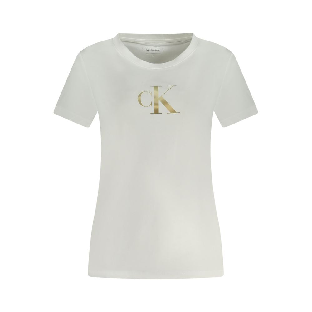 Calvin Klein White Cotton Women T-Shirt