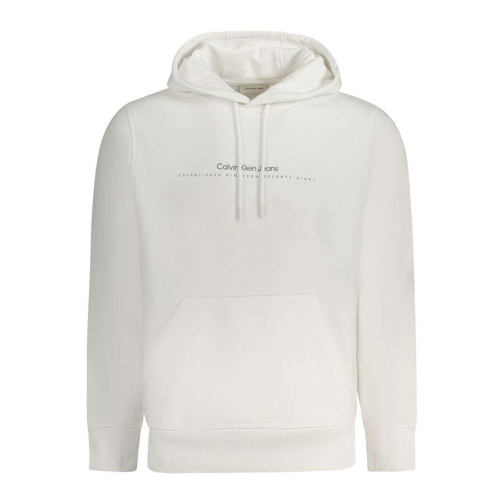 Calvin Klein White Cotton Men Sweater