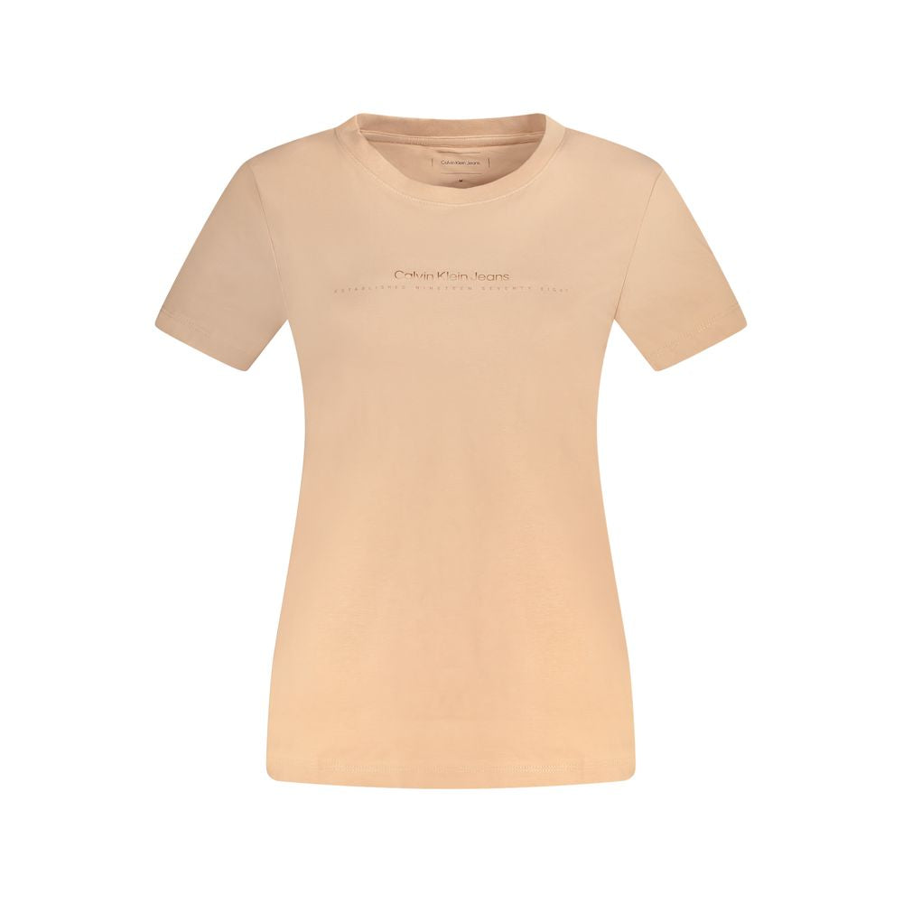 Calvin Klein Pink Cotton Women T-Shirt