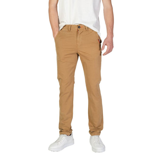 Superdry Beige Cotton Jeans & Pant