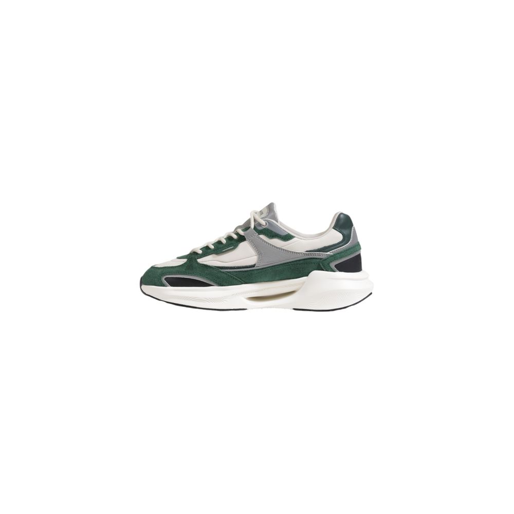 D.A.T.E Green Leather Sneaker