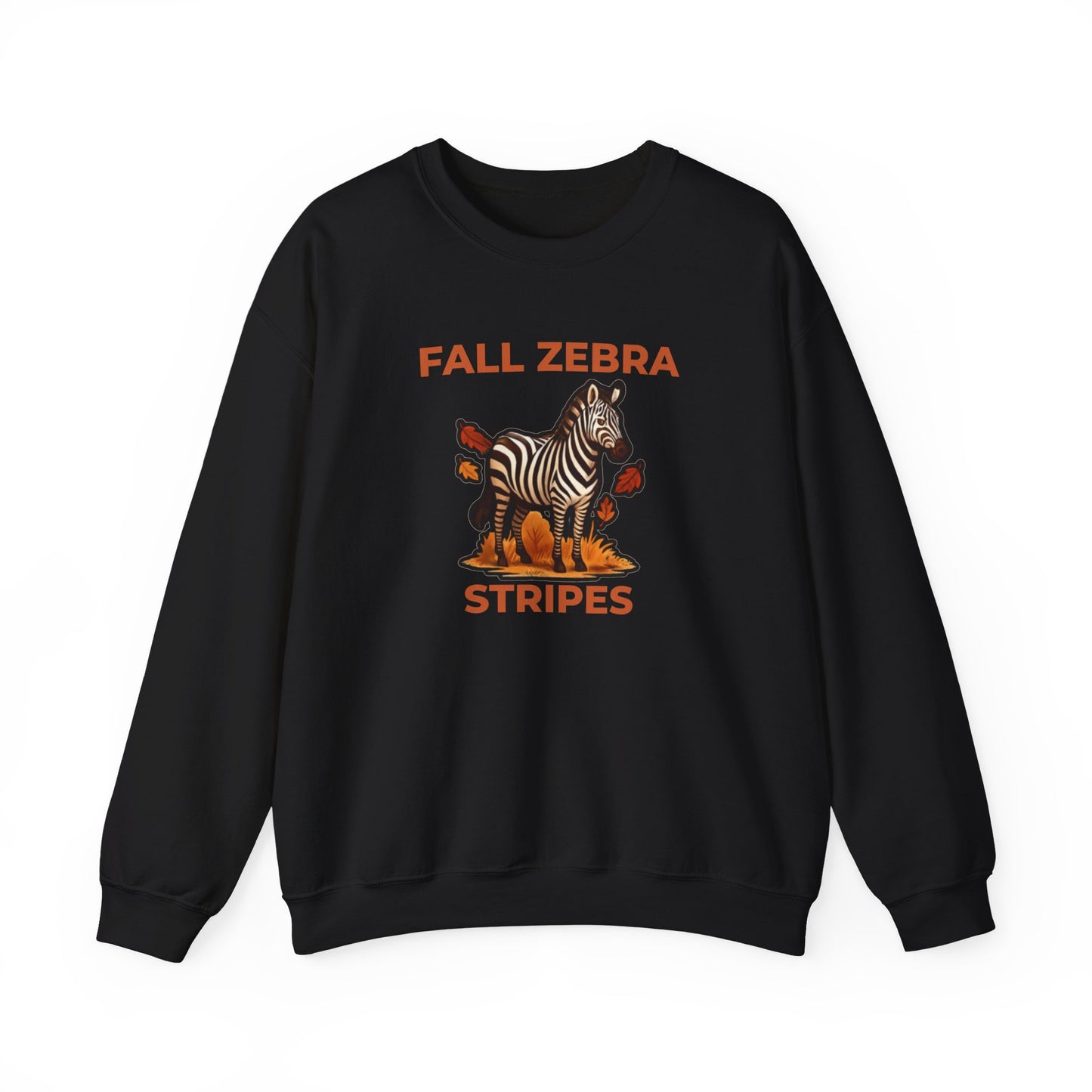 Fall Zebra Stripes Sweatshirt – Cozy Sweatshirt