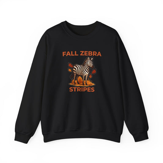 Fall Zebra Stripes Sweatshirt – Cozy Sweatshirt