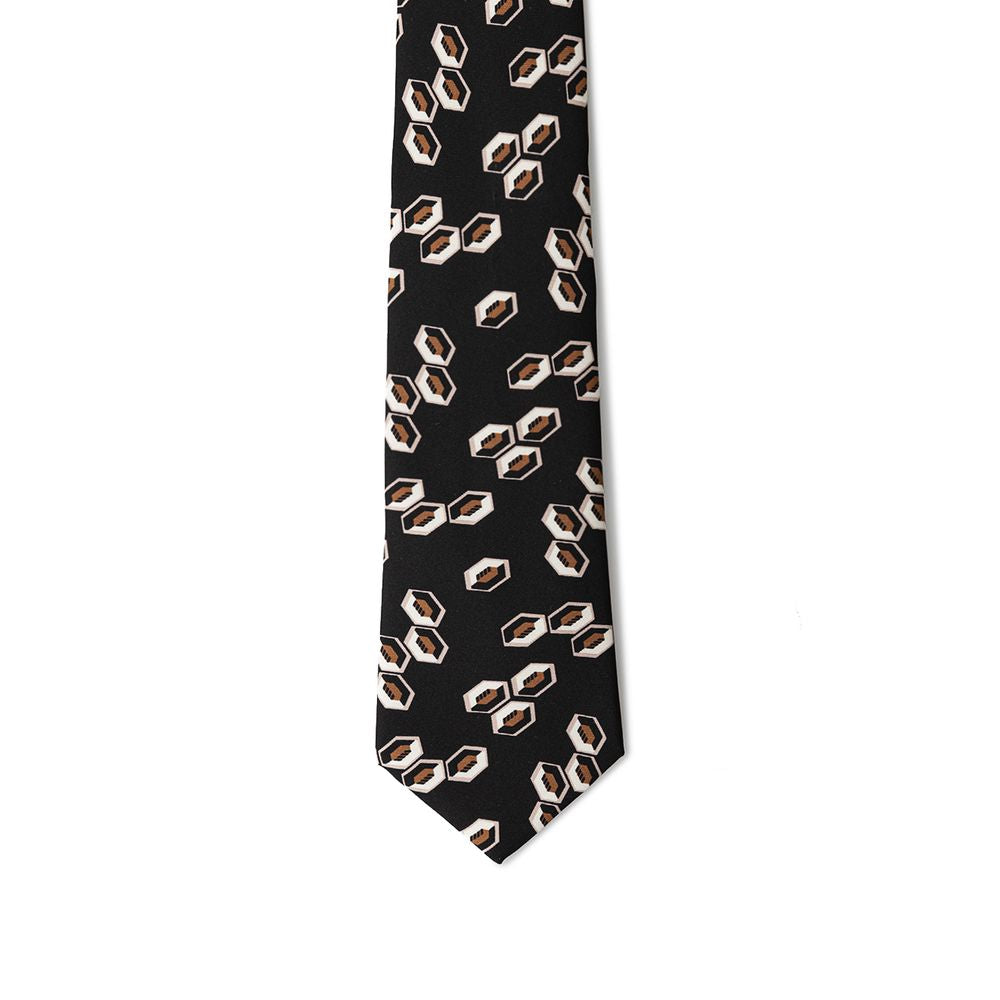 Giorgio Armani Black Silk Ties & Bowty