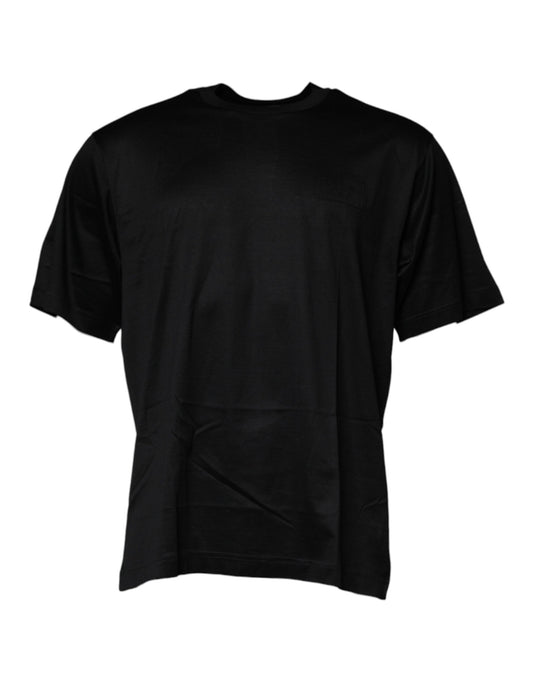 Dolce & Gabbana Black Crew Neck Short Sleeve T-shirt