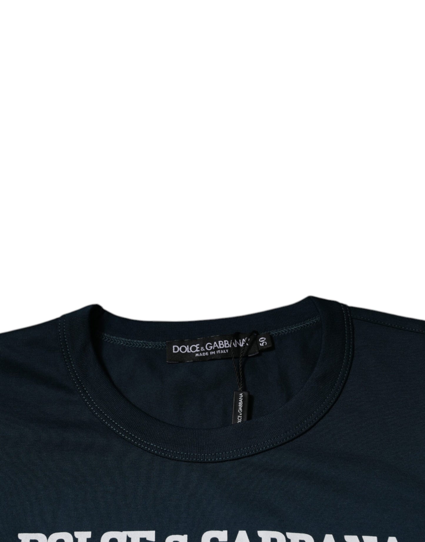 Dolce & Gabbana Dark Blue D&G King Of Love Crew Neck T-shirt