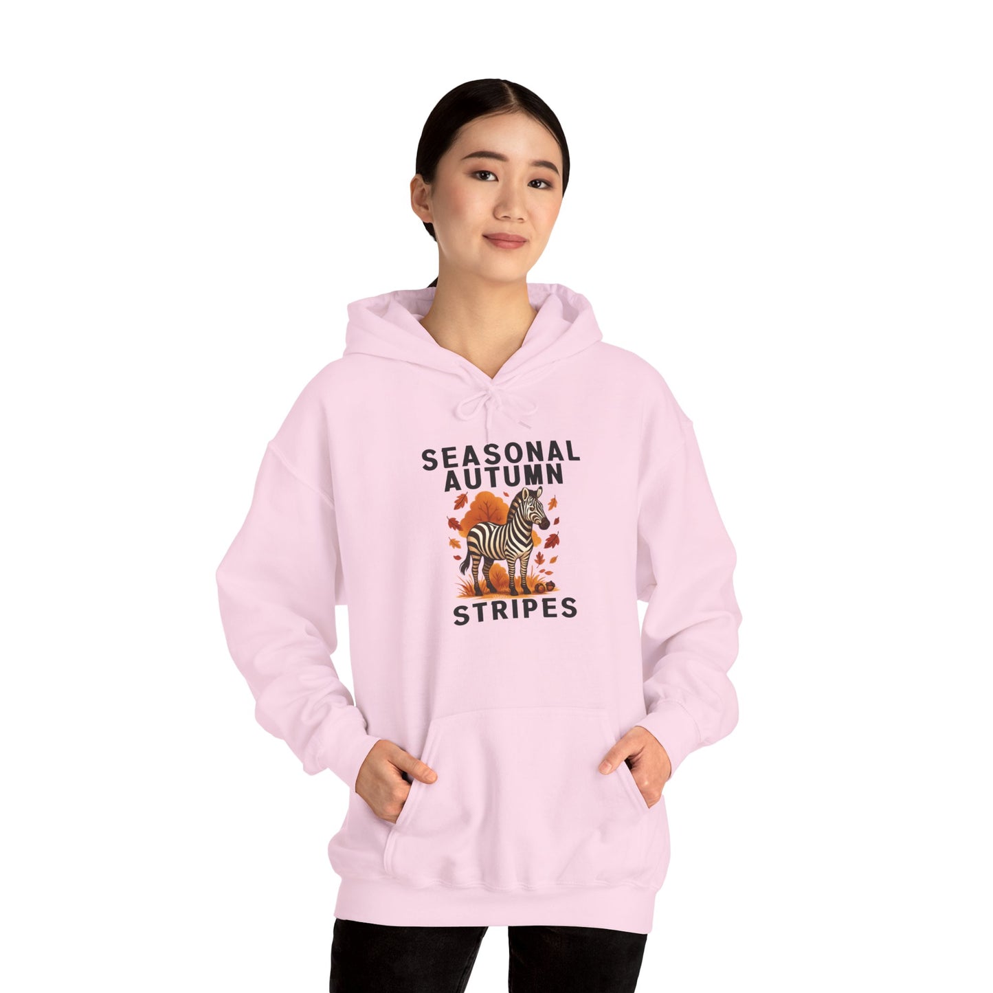 Seasonal Autumn Stripes – Zebra Hoodie
