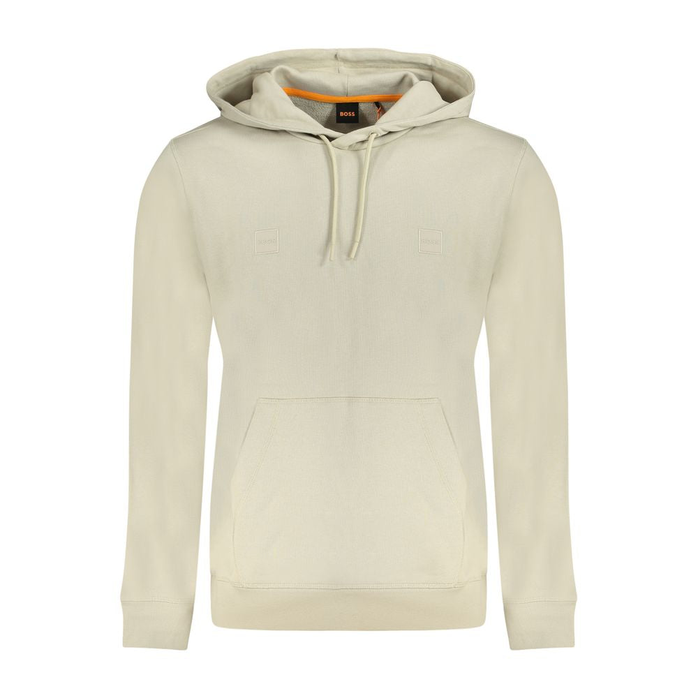 Hugo Boss Beige Cotton Men Sweater