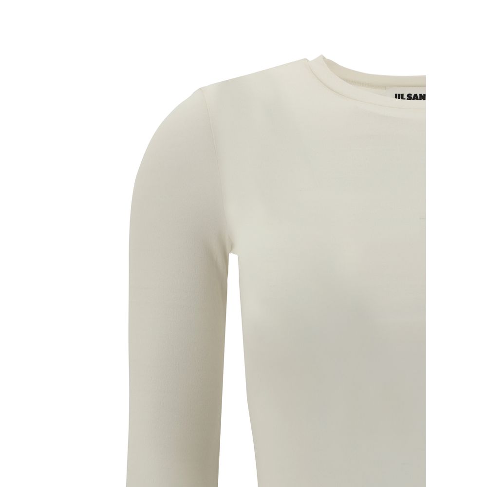 Jil Sander Semi-sheer Long Sleeve Top