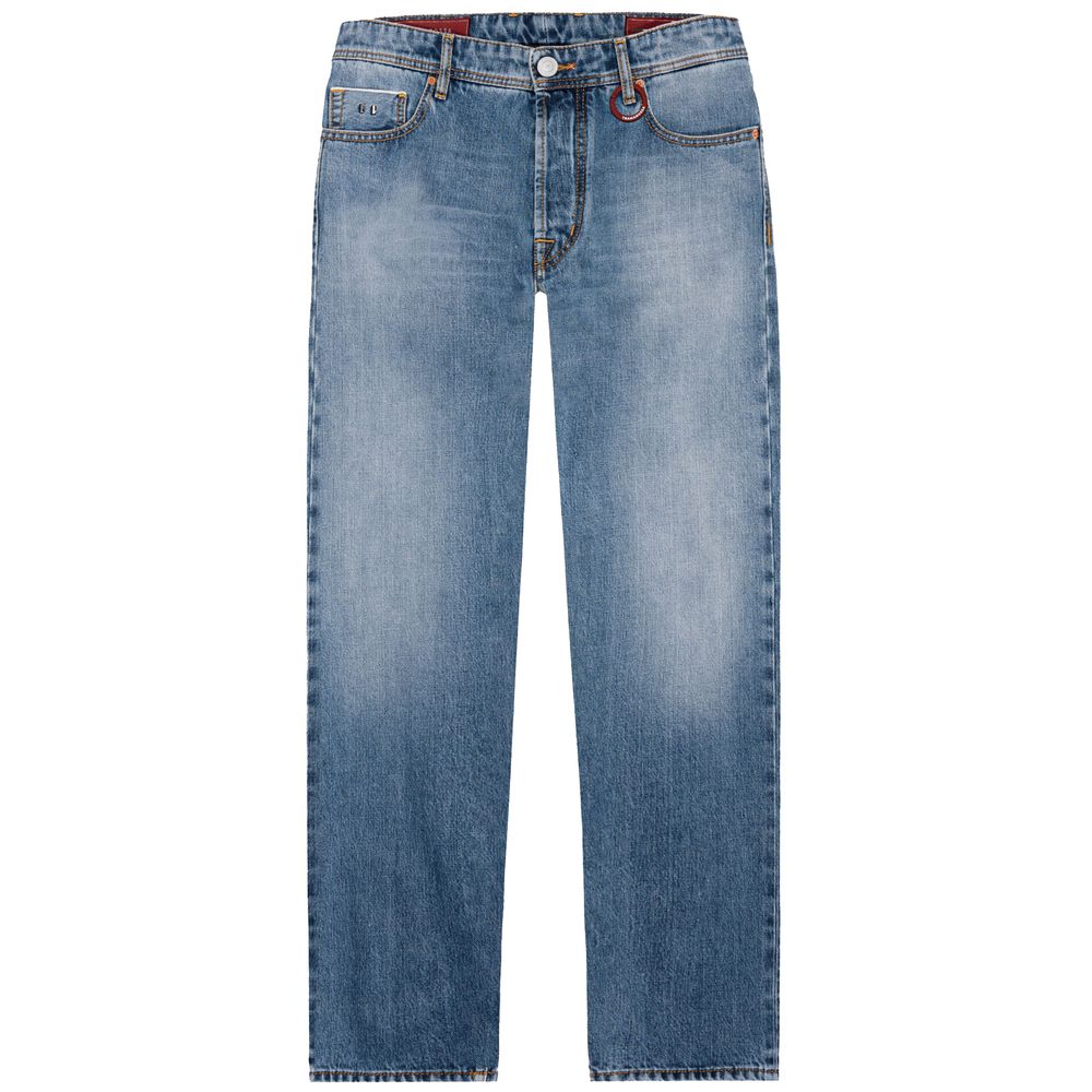 Tramarossa Blue Cotton Jeans & Pant