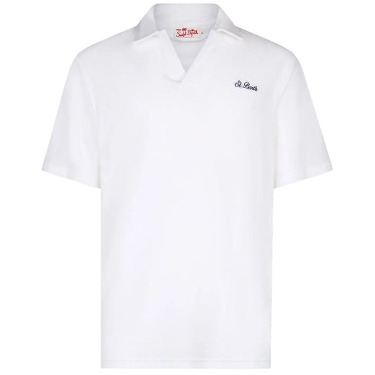 MC2 Saint Barth White Cotton Polo Shirt