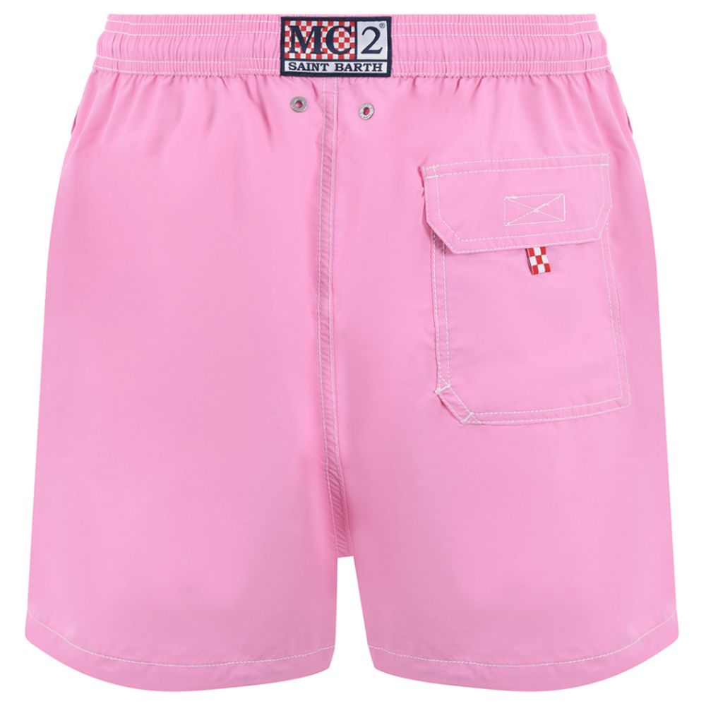 MC2 Saint Barth Pink Polyester Men's Swim Trunk