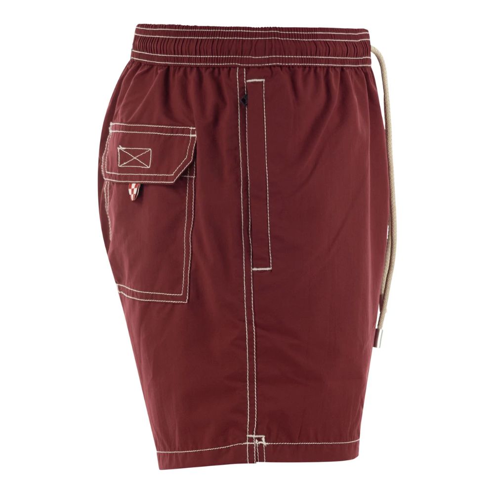 MC2 Saint Barth Red Polyester Men's Swim Trunk