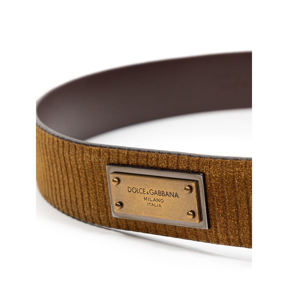 Dolce & Gabbana Brown Leather Belt