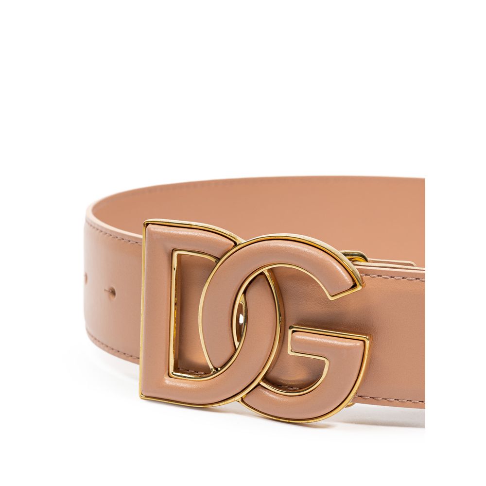 Dolce & Gabbana Pink Leather Belt